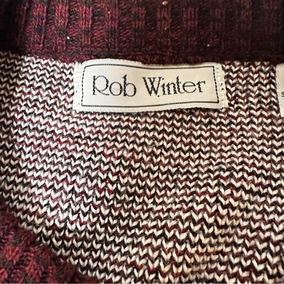 Vintage 80s Rob Winter Sweater Men’s 2XL Fair Isle Pullover Ski Cable Knit - Picture 11 of 12